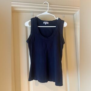 Michael Stars Navy Blue Scoop Neck Tank